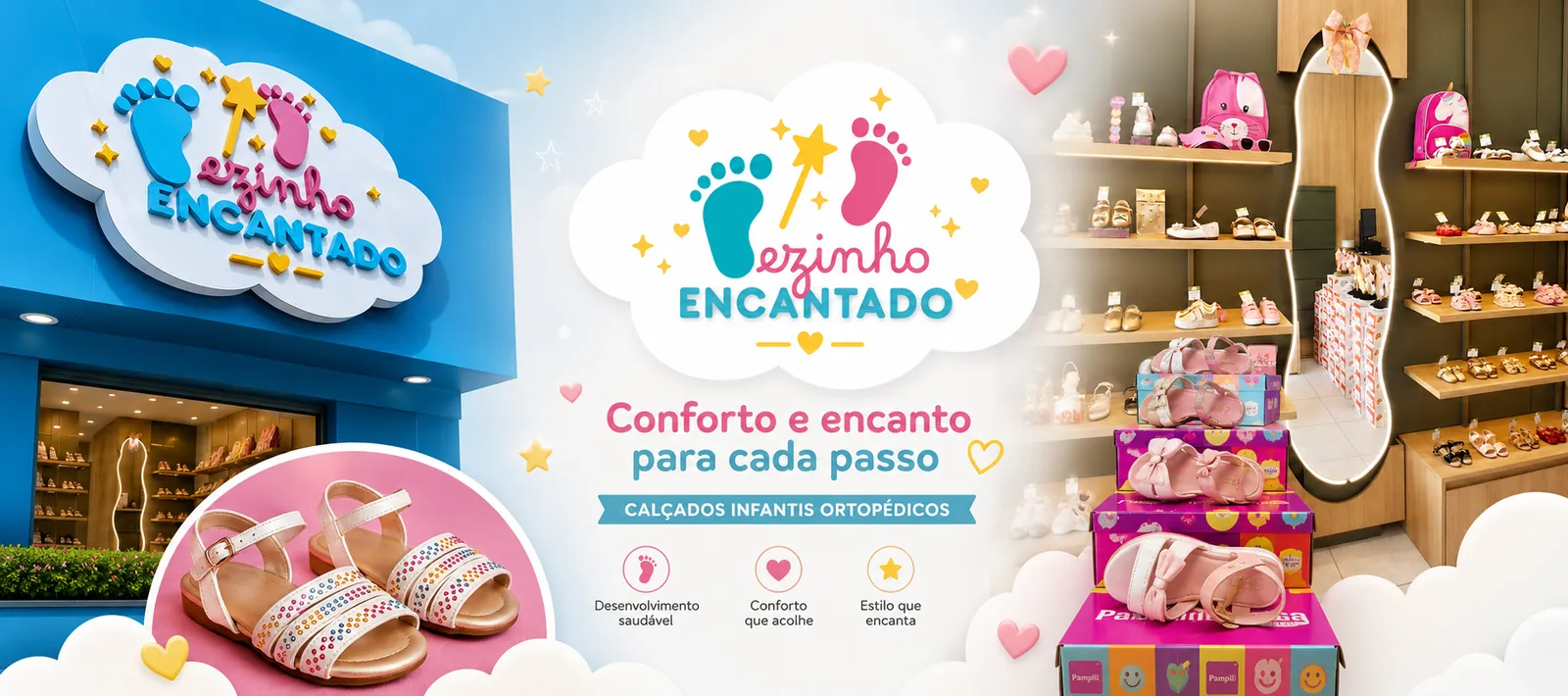 Pezinho Encantado, calçados infantis ortopédicos em Caruaru, conforto e encanto para cada passo