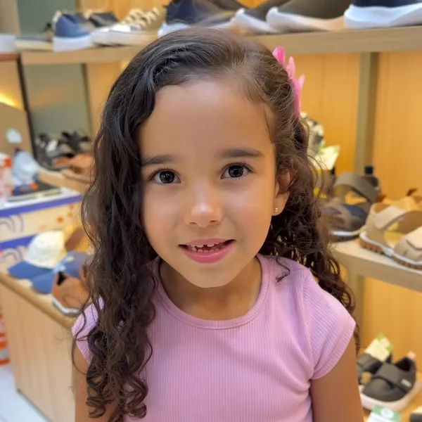 Sapatilha dourada de bebê com laço